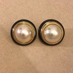 VINTAGE Christian Dior Faux Pearl Post Studs